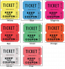 Double Roll Tickets - 2,000 Numbered Raffle Tickets